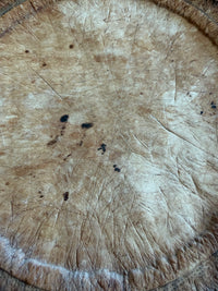 Antique English Wooden Bread Board with Florals