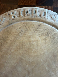 Antique English Wooden Bread Board Hand Carved “Bread”