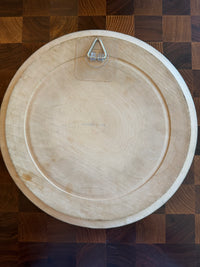Antique English Hand Carved Bread Board with Botanical Border